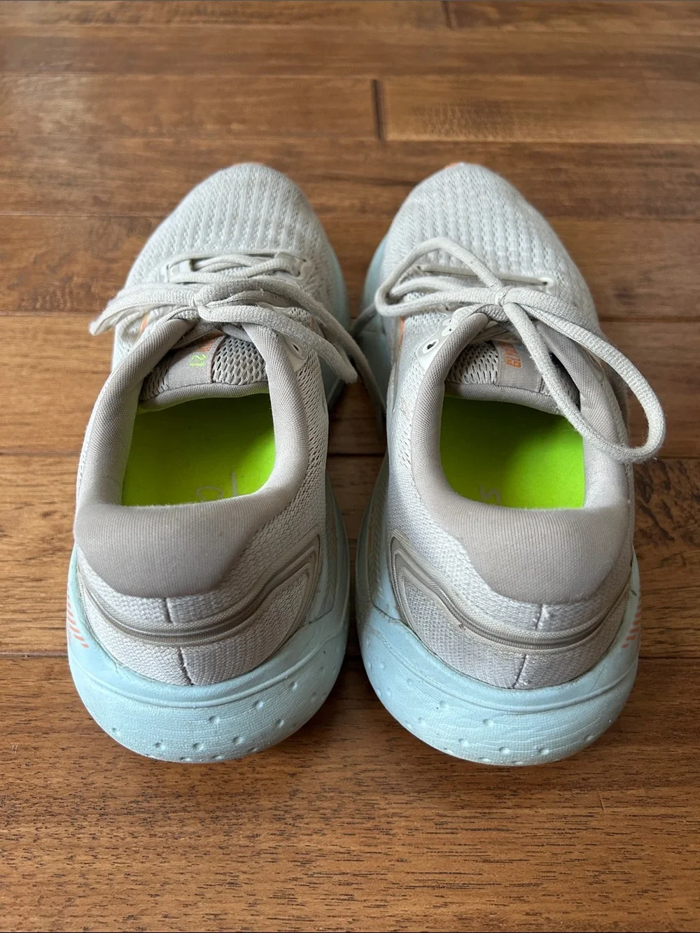 Brooks Glycerin 21 Road-Running Shoes Coconut Aqua Sunset Womens Size 10.5
